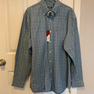 Men’s Izod Square Print Button Down NWT! (LT)